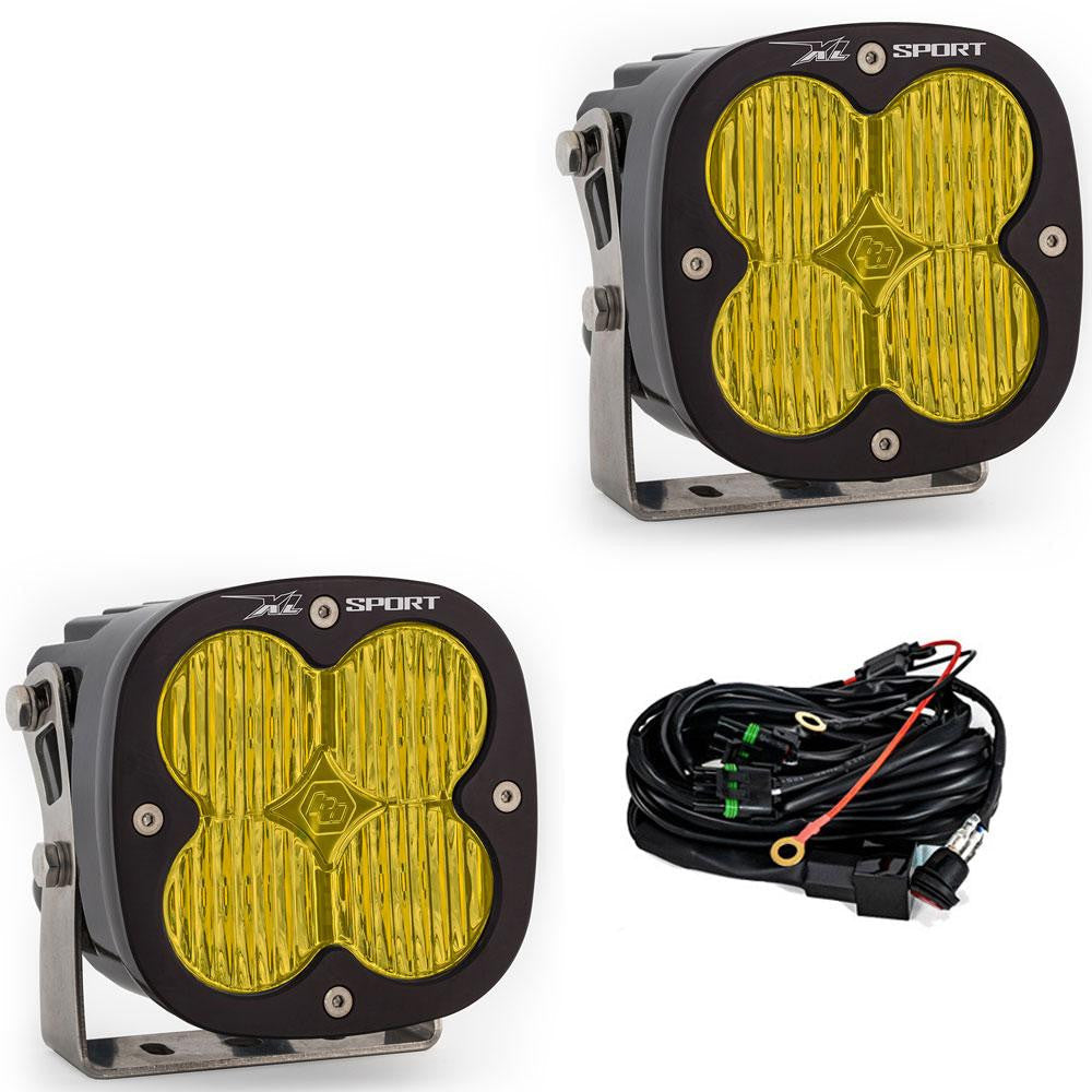 Baja Designs XL Sport LED Light Display of Included Parts