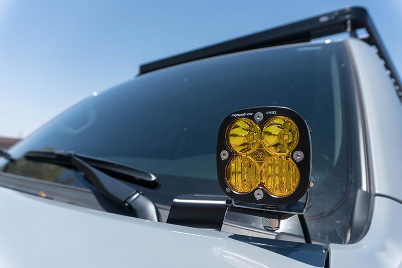 03-23 Toyota 4Runner SDHQ Built A-Pillar Light Mounts (front view)