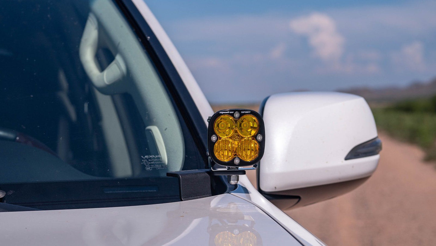 10-Current Lexus GX460 SDHQ Built A-Pillar Light Mounts Lighting SDHQ Off Road