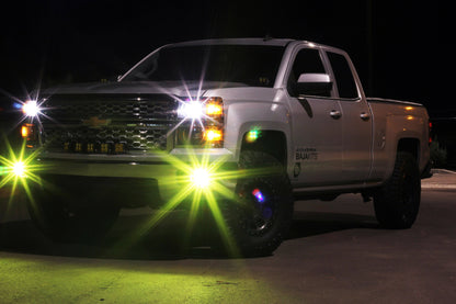 '14-15 Chevy Silverado 1500 Dual Fog Pocket Kit Lighting Baja Designs display in use on Vehicle 