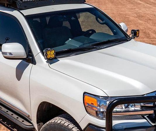 16-21 Toyota Land Cruiser 200 Series SDHQ Built A-Pillar Light Mounts Lighting SDHQ Off Road