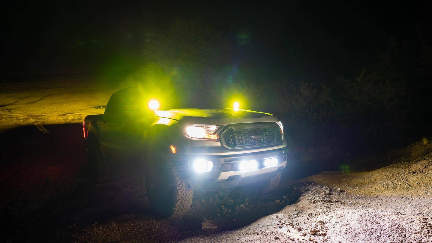 19-Current Ford Ranger SDHQ Built A-Pillar Light Mounts Lighting SDHQ Off Road