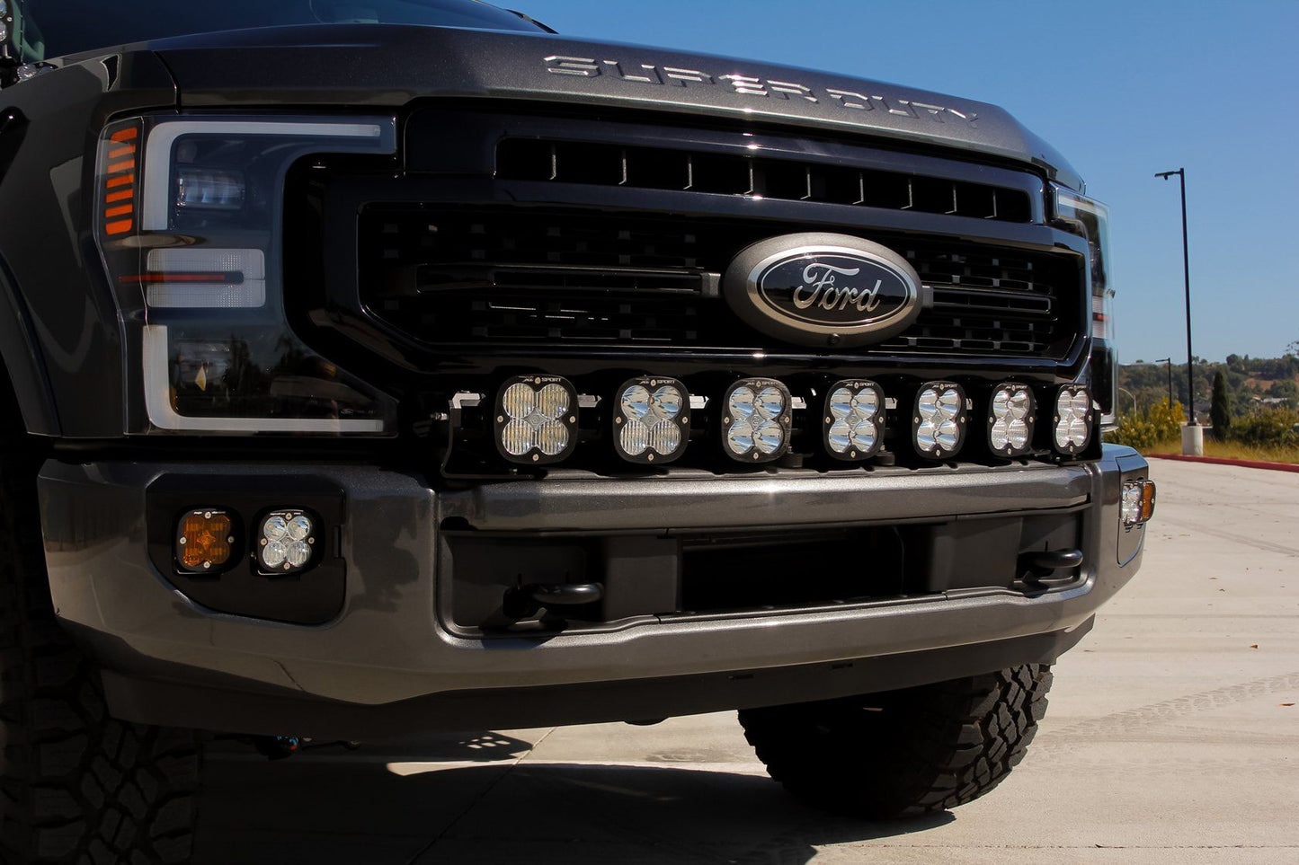 '20-22 Ford F250/350 XL Linkable LED Light Kit Lighting Baja Designs display on Vehicle 