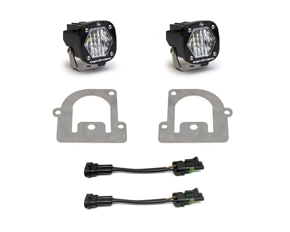 '21-23 Ford Bronco Sport Baja Designs S1 Series Fog Light Kit Lighting Baja Designs Display of Included Parts 