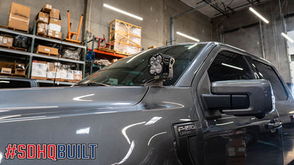 21-Current Ford F150 SDHQ Built A-Pillar Light Mounts
