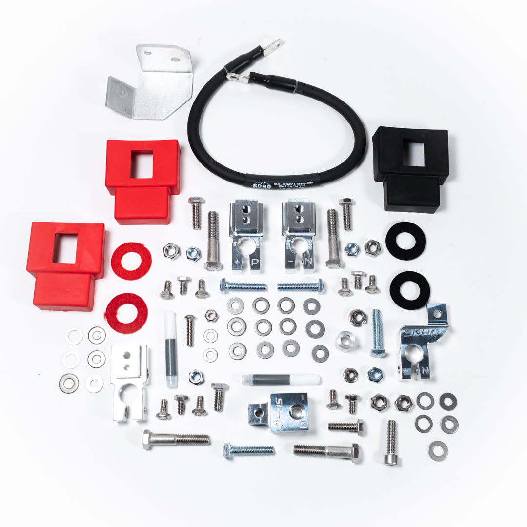 19-23 RAM 2500/3500 Complete Billet Battery Terminal and Distribution Kit parts