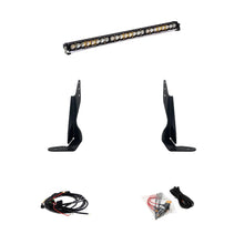 '20-22 Chevy/GMC 2500/3500 Baja Designs 30" S8 Behind the Grille LED Light Bar Kit Display of Included Parts 