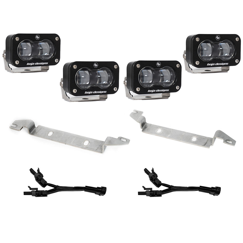 2022+ Toyota Tundra S2 SAE OEM Fog Light Replacement Kit Clear Display of Included Parts 