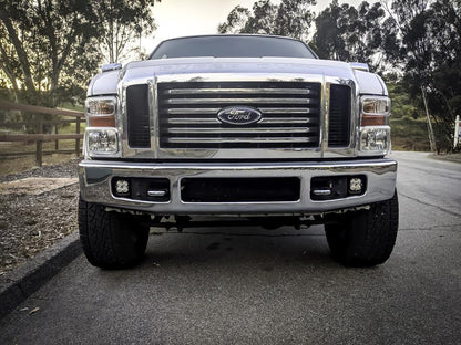 '99-10 Ford Super Duty Fog Pocket Kit Lighting Baja Designs Display on Vehicle (front view)