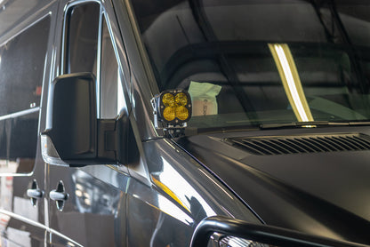 07-18 Mercedes Sprinter Van SDHQ Built A-Pillar Light Mounts display