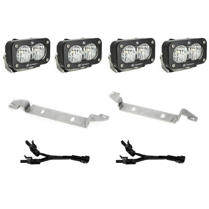 '24 Toyota Tacoma S2 Sport Dual Fog Light Kit Display of Included Parts 