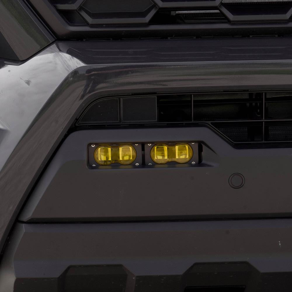 '24 Toyota Tacoma S2 SAE OEM Fog Light Replacement Kit Close-up Display on Vehicle 