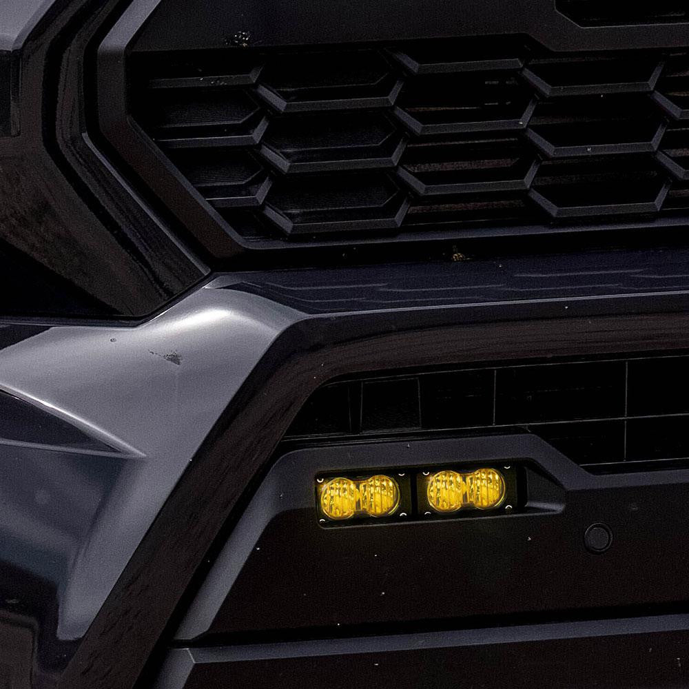 '24 Toyota Tacoma S2 Sport Dual Fog Light Kit Close-up Display on Vehicle 