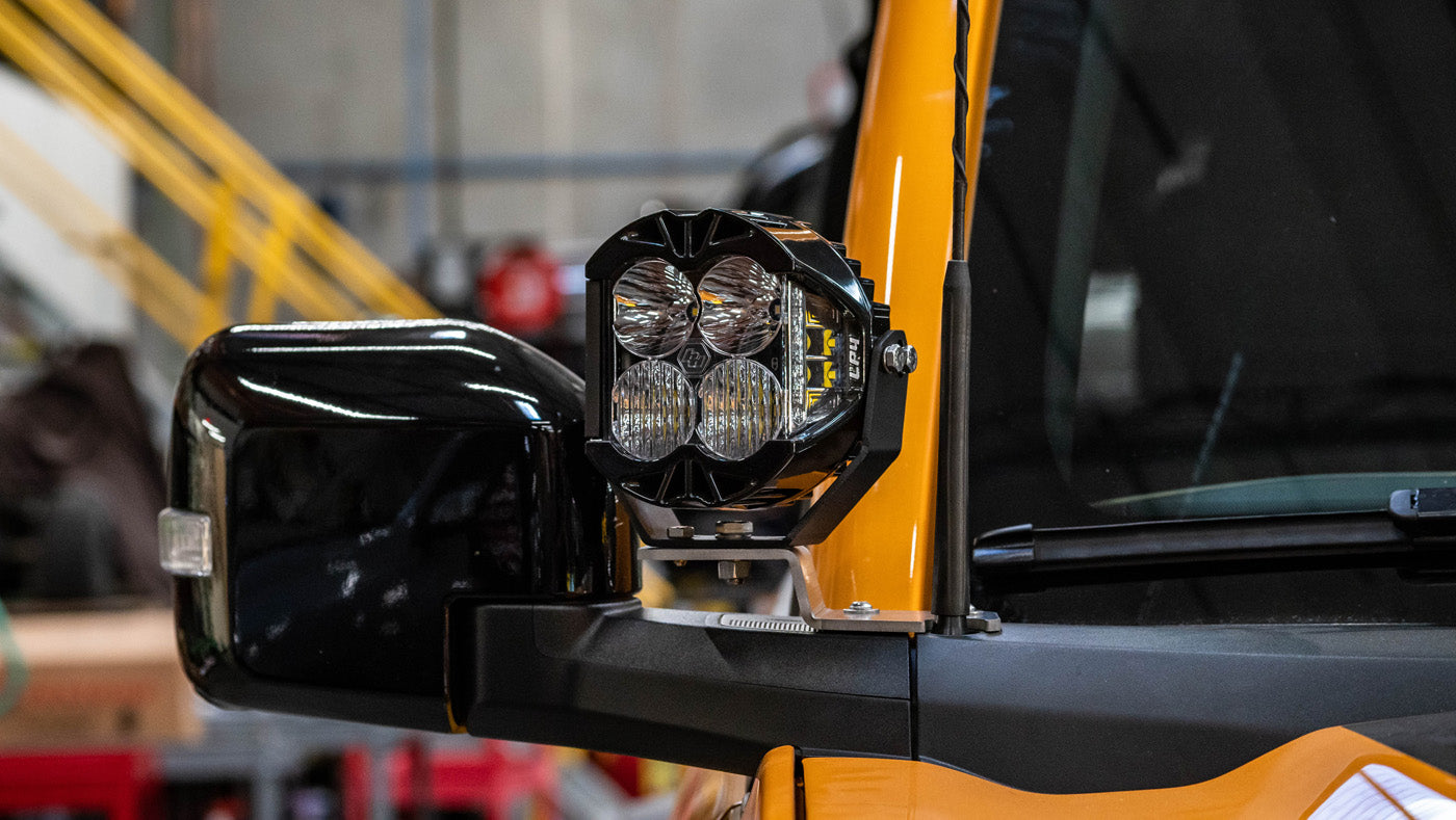 21-Current Ford Bronco SDHQ Built A-Pillar Light Mounts