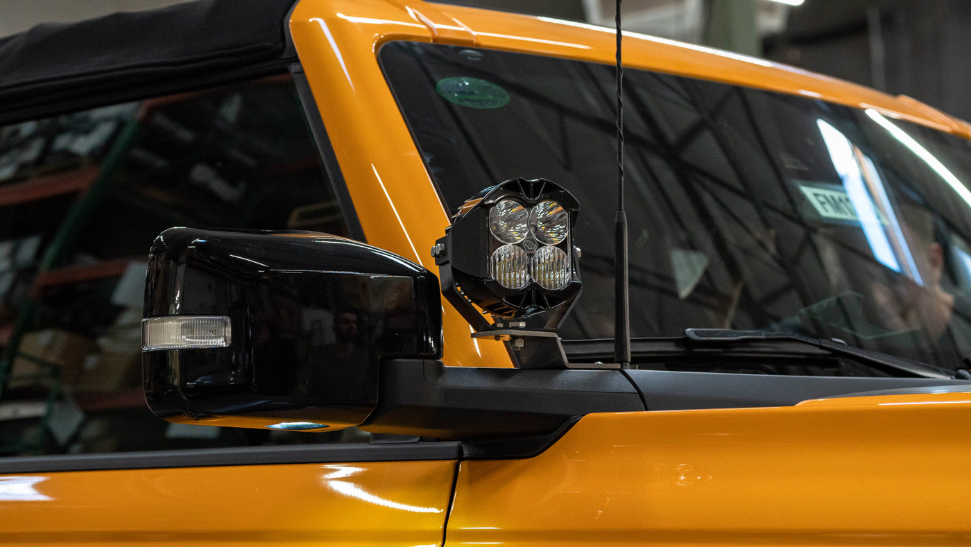 21-Current Ford Bronco SDHQ Built A-Pillar Light Mounts