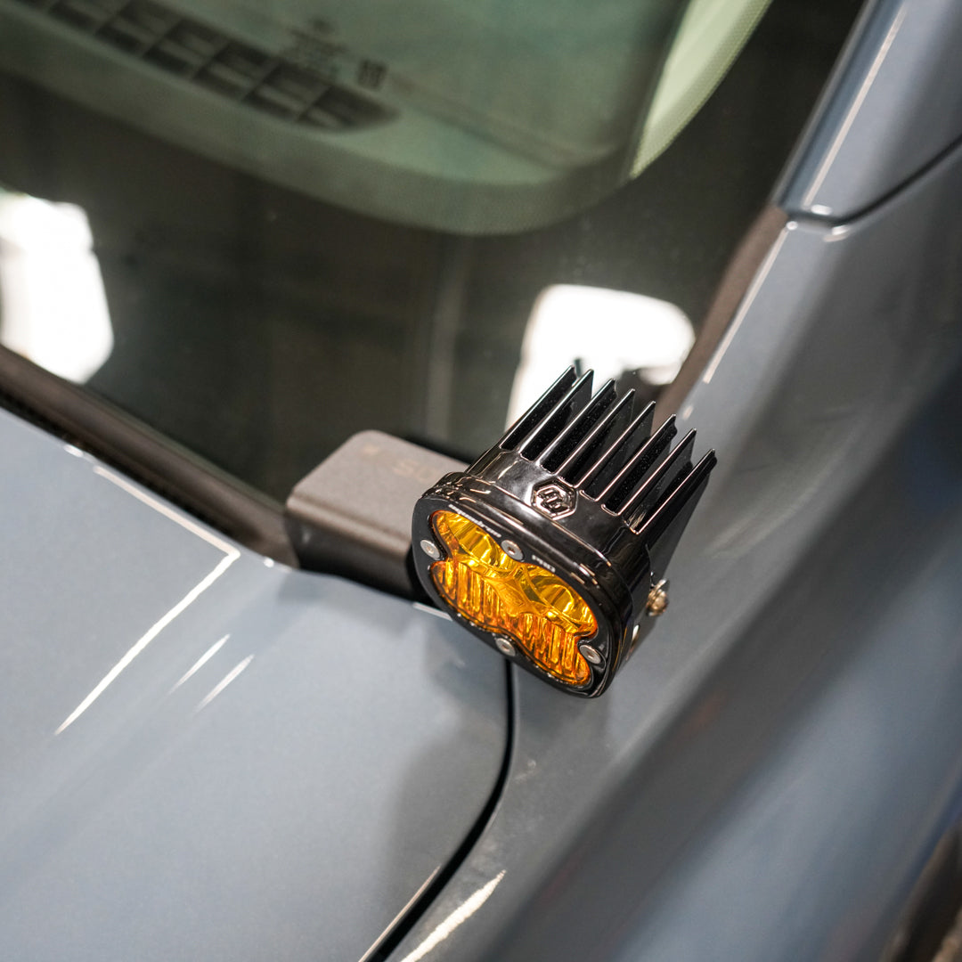 24+ Ford Ranger/Ranger Raptor A-Pillar Light Mounts