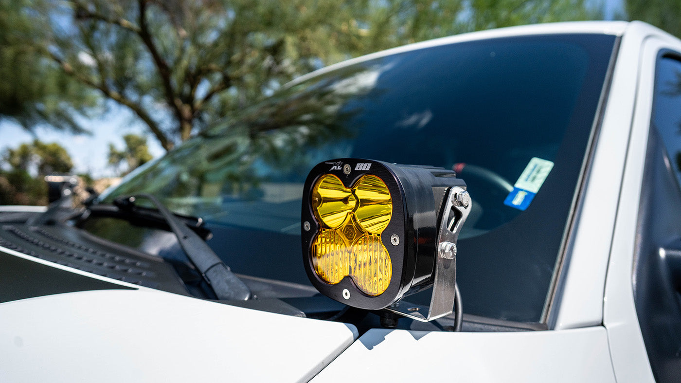 10-14 Ford Raptor SDHQ Built A-Pillar Light Mounts display