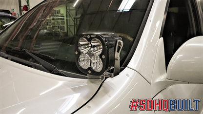 03-09 Lexus GX470 SDHQ Built A-Pillar Light Mounts display