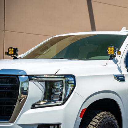 SDHQ Built 2021-2025 Yukon/Yukon XL A-Pillar Light Mounts