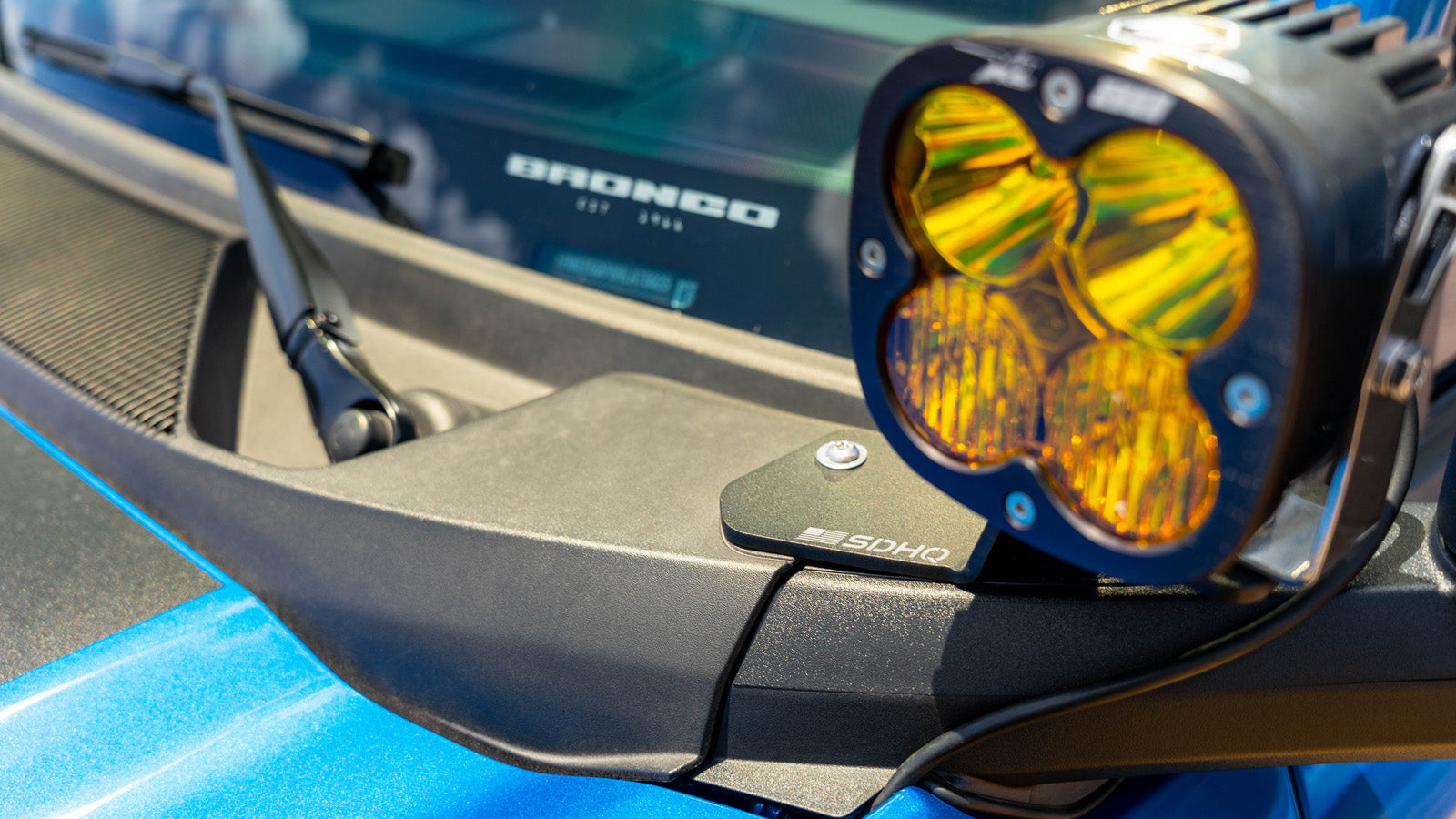 21-23 Ford Bronco/Bronco Raptor SDHQ Built A-Pillar Light Mounts