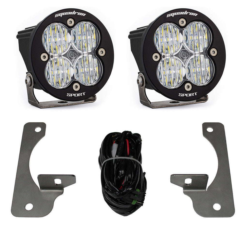 Jeep JK Squadron-R Sport Fog Pocket Light Kit (Clear) Display of Included Parts