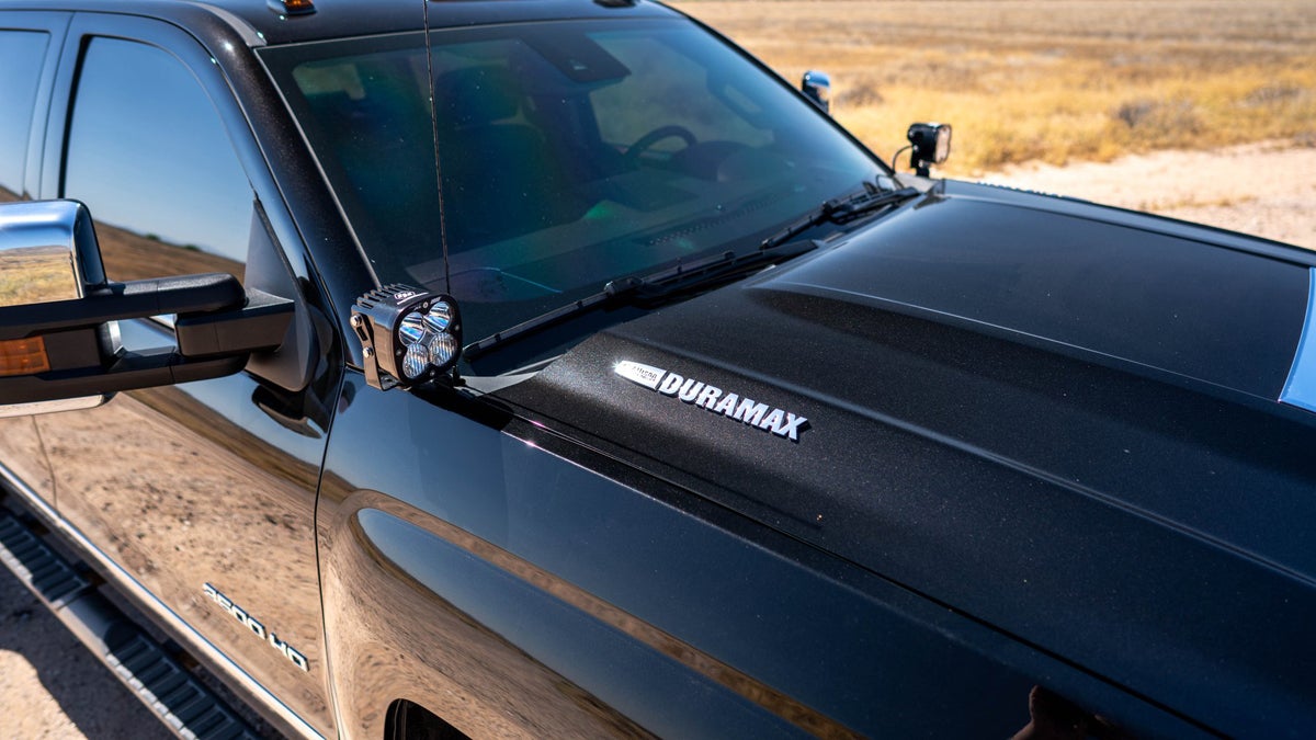 15-19 Chevy/GM 2500/3500 SDHQ Built A-Pillar Light Mounts display