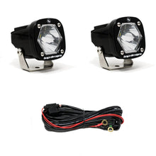 S1 Series LED Light - Pair Lighting Baja Designs Spot Display of Included Parts 